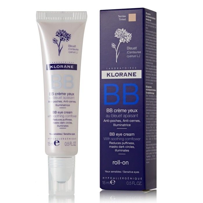 фото упаковки Klorane BB-крем роликовый для кожи вокруг глаз