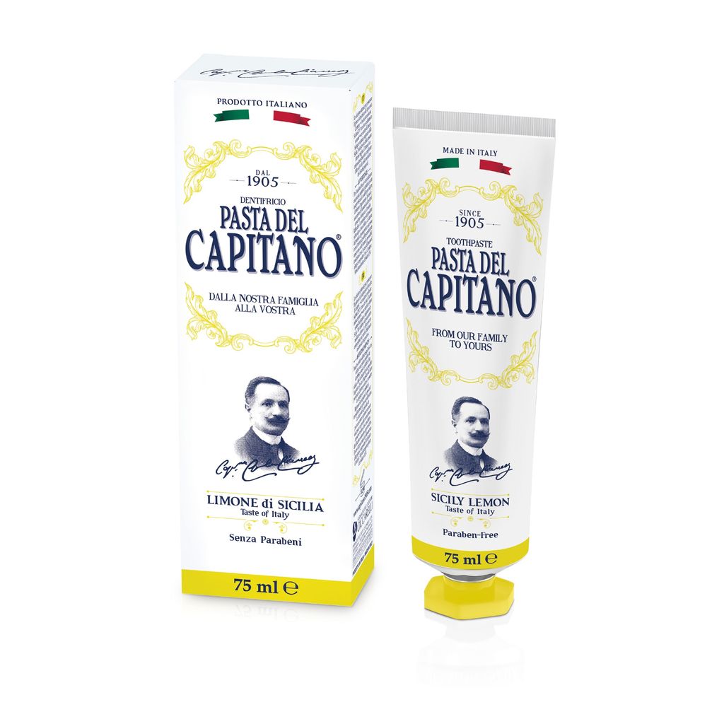 фото упаковки Pasta del Capitano Паста зубная Сицилийский лимон