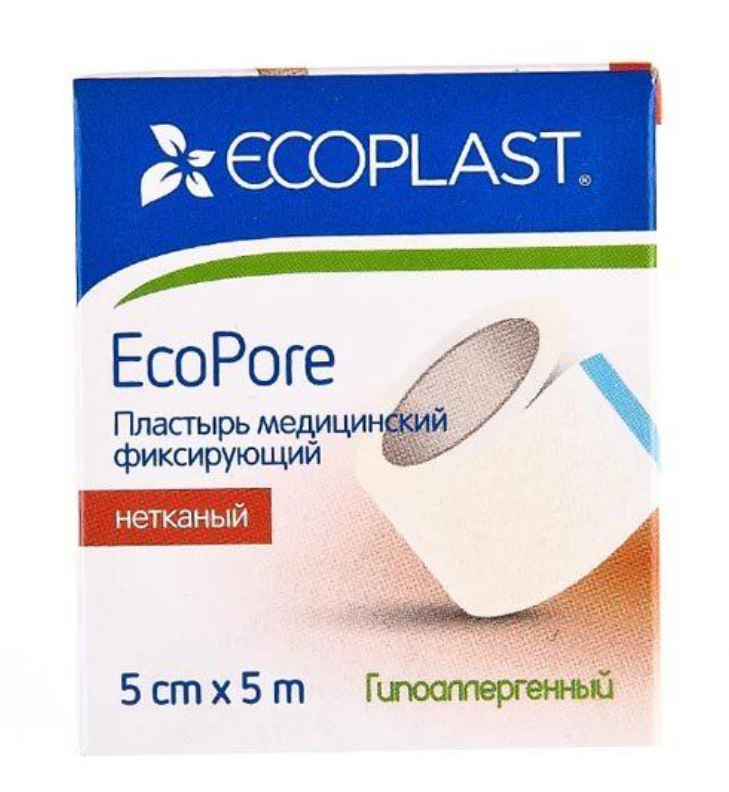 фото упаковки Ecoplast Пластырь фиксирующий Ecopore