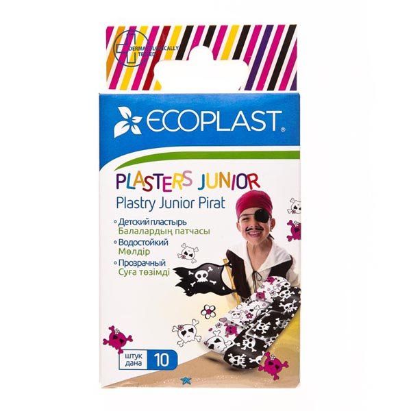 фото упаковки Ecoplast Набор пластырей Junior Pirate