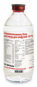 Аминоплазмаль Гепа, 10%, раствор для инфузий, 500 мл, 1 шт.