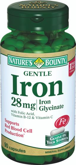 Natures Bounty Легкодоступное железо 28 мг