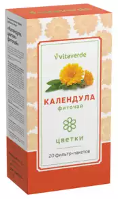 Vitaverde календула Цветки, фиточай, 1.5 г, 20 шт.