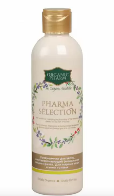 Organic Pharm Кондиционер Pharma Selection восстанавливающий, физиологию сальных желез для жирных волос и кожи головы, 250 мл, 1 шт.