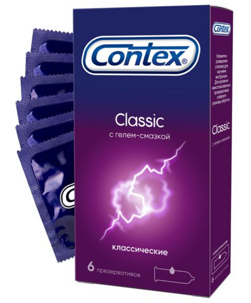 Презервативы Contex Classic, презервативы, 6 шт.