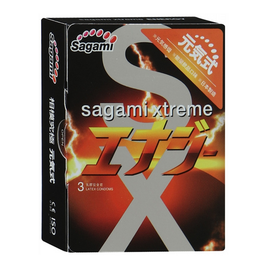 Sagami Xtreme Energy Презервативы, презервативы, 3 шт.