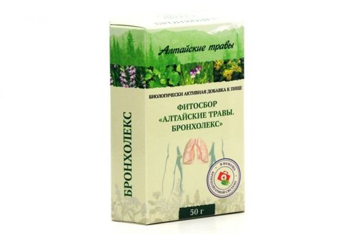 Алтайские Травы Бронхолекс фитосбор, фиточай, 50 г, 1 шт.
