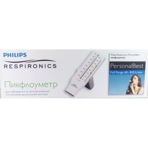 Philips Respironics Personal Best Пикфлоуметр hh1327/00, Full Range 60-810, для взрослых, 1 шт.