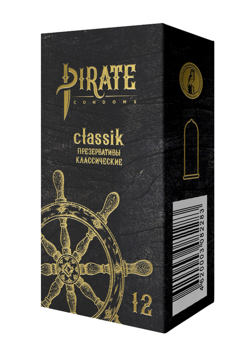 Pirate Презервативы classik, презерватив, классические гладкие, 12 шт.