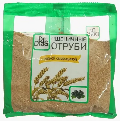 Dr.DiaS Отруби пшеничные, черная смородина, 200 г, 1 шт.