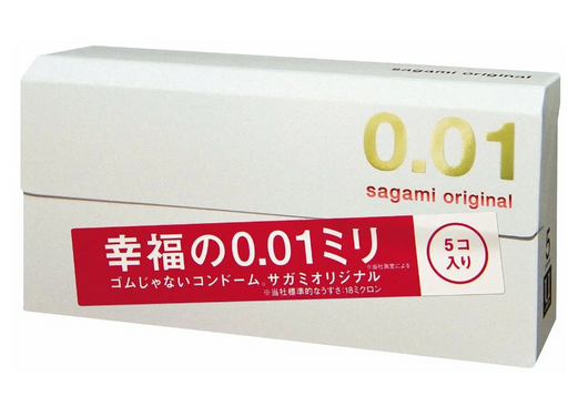 Sagami Original 001 Презервативы полиуретановые, презервативы, ультратонкие, 5 шт.