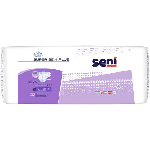 Seni Super Plus Подгузники для взрослых, Small S (1), 55-80 см, 30 шт.