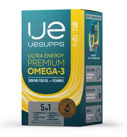 UESUPPS Ultra Energy Премиум Омега-3, капсулы, 90 шт.