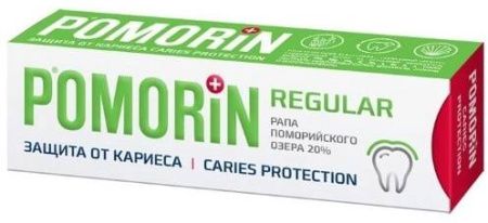 Pomorin regular Защита от кариеса Зубная паста, паста зубная, 100 мл, 1 шт.