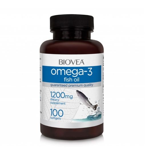 Biovea Омега-3 Рыбий жир, капсулы, 100 шт.