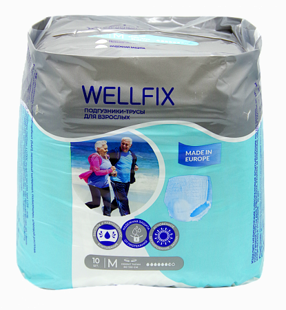 Wellfix Подгузники-трусы для взрослых, M, 10 шт.